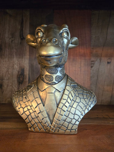 Mr Giraffe in Suite Statue - Gold Bust at Online8 Furniture Auckland NZ