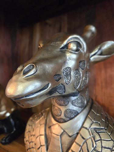 Mr Giraffe in Suite Statue - Gold Bust at Online8 Furniture Auckland NZ
