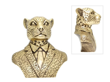 Mr Leopard in Suite Statue - Gold Bust at Online8 Furniture Auckland NZ