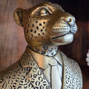Mr Leopard in Suite Statue - Gold Bust at Online8 Furniture Auckland NZ