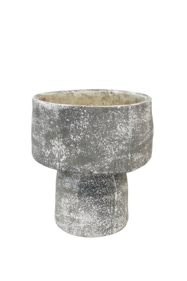 Mushroom Planter Grey Wash Medium at Online8 Furniture Auckland NZ