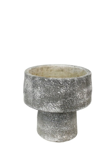 Mushroom Planter Grey Wash Small at Online8 Furniture Auckland NZ