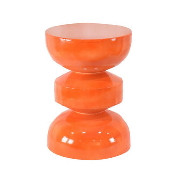 Mykonos Metal Stool 1 - Orange at Online8 Furniture Auckland NZ
