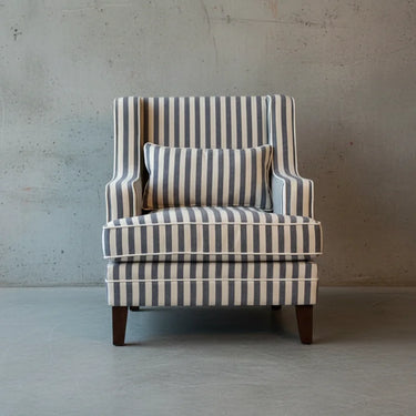 Nantucket High Back Armchair – Coastal Stripe at Online8 Furniture Auckland NZ