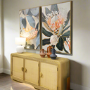 Natives Framed Canvas - Natural at Online8 Furniture Auckland NZ