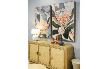 Natives Framed Canvas - Natural at Online8 Furniture Auckland NZ