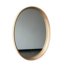 Natural Oak Oval Framed Mirror at Online8 Furniture Auckland NZ