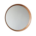 Natural Oak Round Framed Mirror at Online8 Furniture Auckland NZ