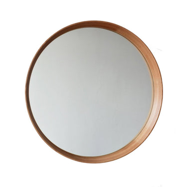 Natural Oak Round Framed Mirror at Online8 Furniture Auckland NZ