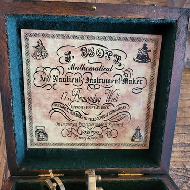 Nautical Brass Sextant with Compass & Box at Online8 Furniture Auckland NZ