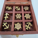 Nautical Os & Xs Set in Wooden Box at Online8 Furniture Auckland NZ