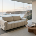 Neave 3 Seat Sofa - Textured Beige at Online8 Furniture Auckland NZ