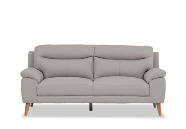 Nebraska 3 Seater Leather Sofa - Pewter at Online8 Furniture Auckland NZ