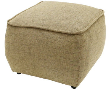Nellie Small Ottoman - Taupe/Black Fleck, a compact upholstered footstool on low legs