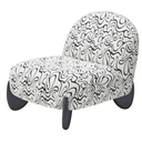 Nero Accent Chair - Black & White at Online8 Furniture Auckland NZ