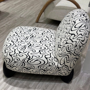 Nero Accent Chair - Black & White at Online8 Furniture Auckland NZ