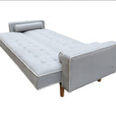 New York Sofabed - Grey with white piping at Online8 Furniture Auckland NZ