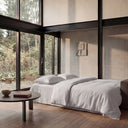 Newilla three-seater sofa bed in off-white for living rooms and guest rooms