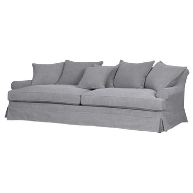 Newport 3.5 Seater Slip Cover Sofa - Cool Grey at Online8 Furniture Auckland NZ