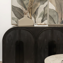 Nico 6-Door Sideboard | Matte Black at Online8 Furniture Auckland NZ