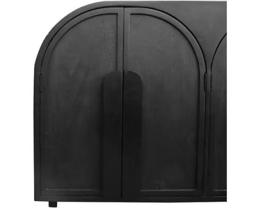 Nico 6-Door Sideboard | Matte Black at Online8 Furniture Auckland NZ