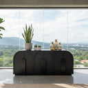 Nico 6-Door Sideboard | Matte Black at Online8 Furniture Auckland NZ