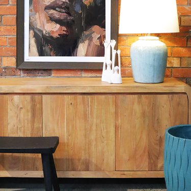 Noah 3 Door Sideboard - Natural at Online8 Furniture Auckland NZ