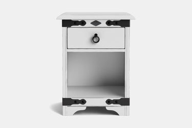 Nordic 1 Drawer Bedside Table - NZ Made at Online8 Furniture Auckland NZ