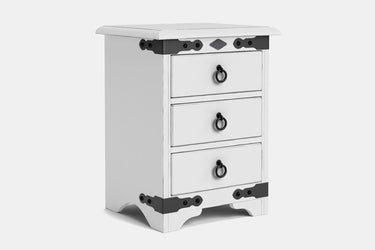 Nordic 3 Drawer Bedside Table - NZ Made at Online8 Furniture Auckland NZ