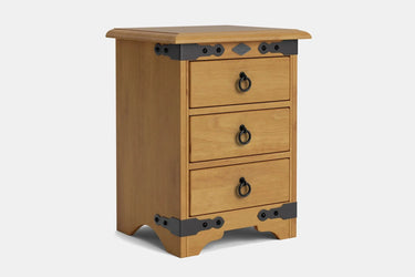 Nordic 3 Drawer Bedside Table - NZ Made at Online8 Furniture Auckland NZ