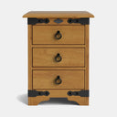 Nordic 3 Drawer Bedside Table - NZ Made at Online8 Furniture Auckland NZ