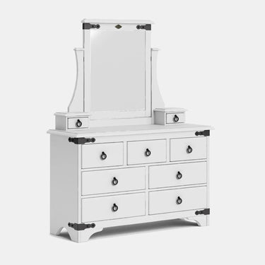 Nordic 9 Drawer Dresser & Mirror - NZ Made at Online8 Furniture Auckland NZ