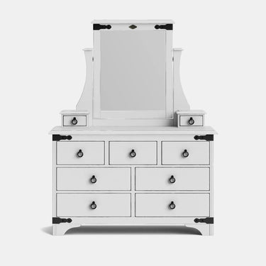Nordic 9 Drawer Dresser & Mirror - NZ Made at Online8 Furniture Auckland NZ