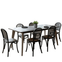 Nordic Herringbone Dining Suite - 6 Seater at Online8 Furniture Auckland NZ