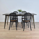 Oak Dining Chair - Antique Black at Online8 Furniture Auckland NZ