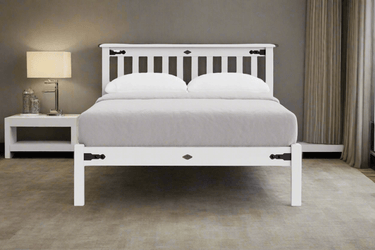 Nordic Low Foot Slatted Bed Frame - NZ Made at Online8 Furniture Auckland NZ