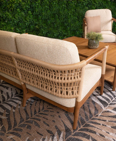 Nova Teak 2 Seater Sofa - Indoor | Outdoor at Online8 Furniture Auckland NZ