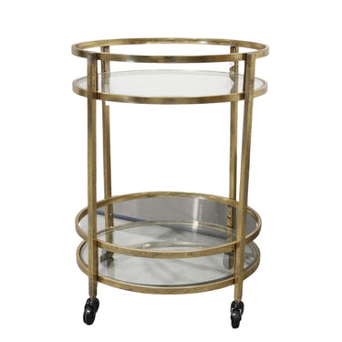 Novo Drinks Trolley - Gold at Online8 Furniture Auckland NZ