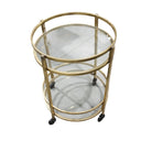 Novo Drinks Trolley - Gold at Online8 Furniture Auckland NZ