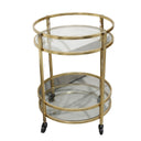 Novo Drinks Trolley - Gold at Online8 Furniture Auckland NZ