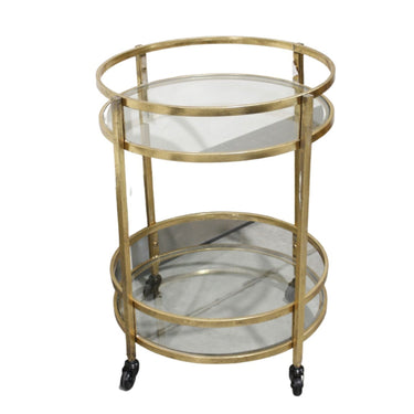 Novo Drinks Trolley - Gold at Online8 Furniture Auckland NZ
