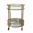 Novo Drinks Trolley - Gold at Online8 Furniture Auckland NZ