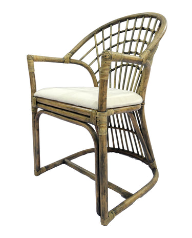 Nusa Dua Armchair - Honey / Black & Oatmeal at Online8 Furniture Auckland NZ