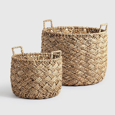 Oasis Seagrass Baskets Set of 2 at Online8 Furniture Auckland NZ