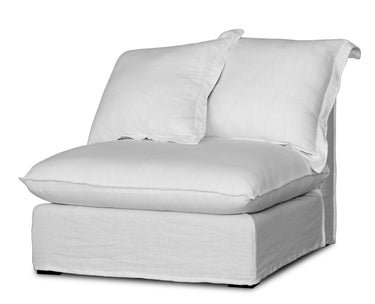 Oasis Washed Belgian Linen 3 Seat Modular Slip Cover Sofa - Natural at Online8 Furniture Auckland NZ