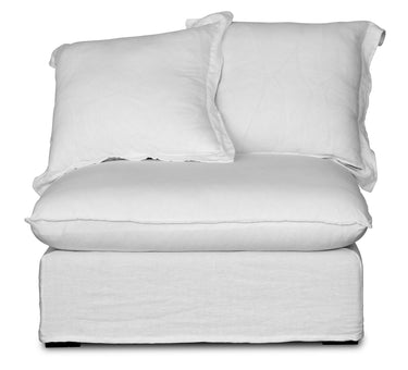 Oasis Washed Belgian Linen 3 Seat Modular Slip Cover Sofa - Natural at Online8 Furniture Auckland NZ