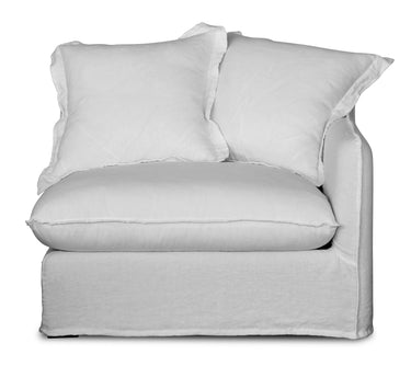 Oasis Washed Belgian Linen 3 Seat Modular Slip Cover Sofa - Natural at Online8 Furniture Auckland NZ