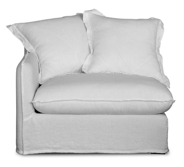 Oasis Washed Belgian Linen 3 Seat Modular Slip Cover Sofa - Natural at Online8 Furniture Auckland NZ