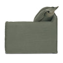 Oasis Washed Belgian Linen 3 Seat Modular Slip Cover Sofa - Olive at Online8 Furniture Auckland NZ