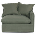 Oasis Washed Belgian Linen 3 Seat Modular Slip Cover Sofa - Olive at Online8 Furniture Auckland NZ